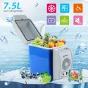 7.5L Mini Car Fridge Freezer Cooler Warmer 12V Cooling Heating Mini Fridge Camping Travel Refrigerator