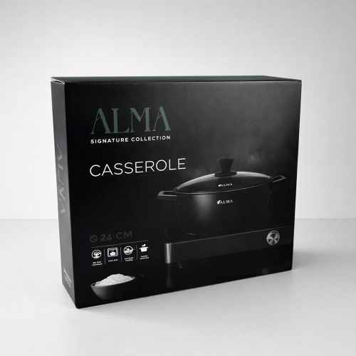 ALMA 24cm Casserole Non-Stick Signature Collection MSC524 