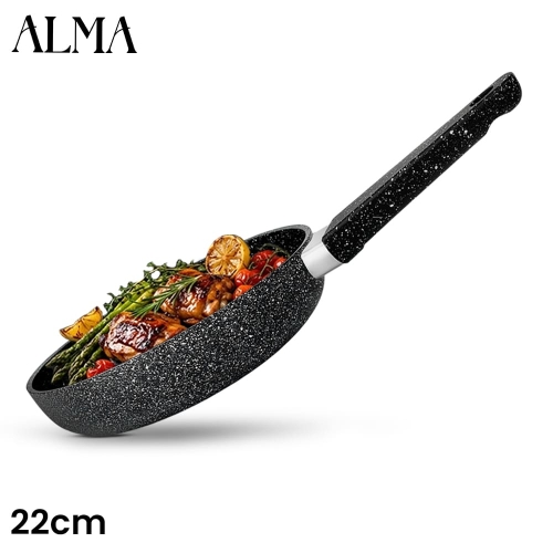 ALMA 22cm Marble Non-Stick Fry Pan 0122 ALMA 22cm Marble Non-Stick Fry Pan 0122