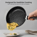 ALMA 22cm Marble Non-Stick Fry Pan 0122 