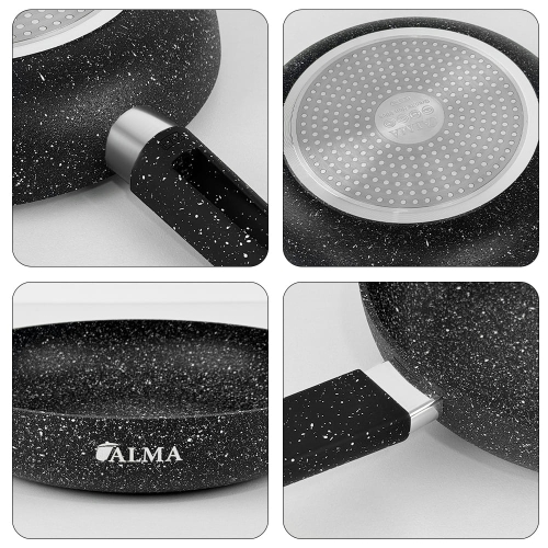 ALMA 22cm Marble Non-Stick Fry Pan 0122 