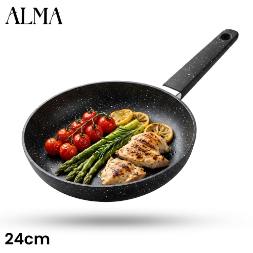 ALMA 24cm Marble Non-Stick Fry Pan 0124 
