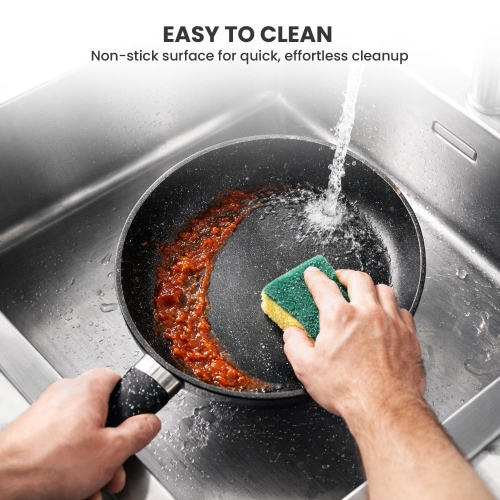 ALMA 24cm Marble Non-Stick Fry Pan 0124 
