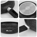 ALMA 24cm Marble Non-Stick Fry Pan 0124 