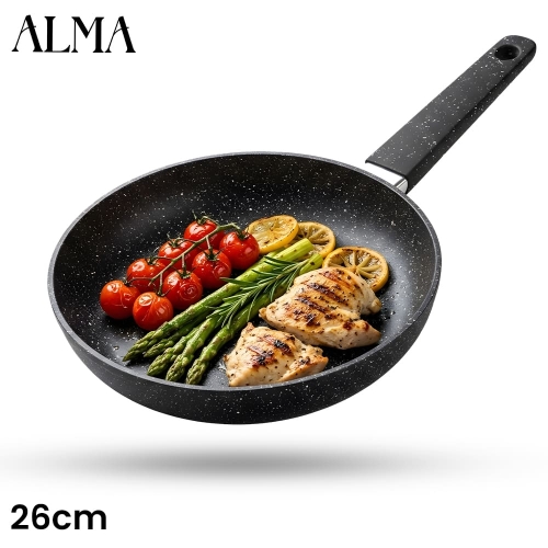 ALMA 26cm Marble Non-Stick Fry Pan 0126 
