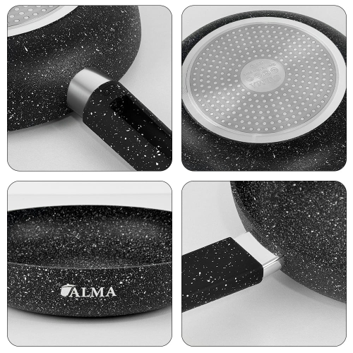 ALMA 26cm Marble Non-Stick Fry Pan 0126 