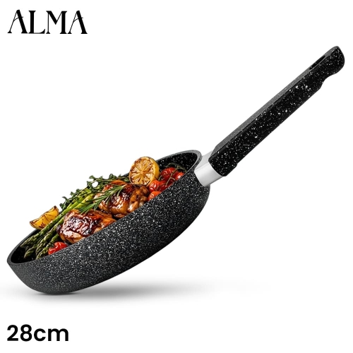ALMA 28cm Marble Non-Stick Fry Pan 0128 ALMA 28cm Marble Non-Stick Fry Pan 0128