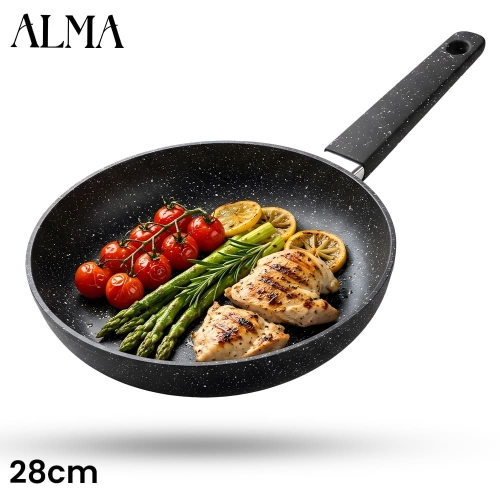 ALMA 28cm Marble Non-Stick Fry Pan 0128 