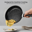 ALMA 28cm Marble Non-Stick Fry Pan 0128 