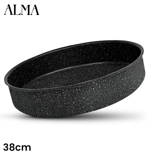 ALMA 38cm Marble Non-Stick Round Oven Pan 0638 ALMA 38cm Marble Non-Stick Round Oven Pan 0638