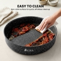 ALMA 38cm Marble Non-Stick Round Oven Pan 0638
