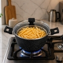 ALMA 26cm Marble Non-Stick Frying Casserole 0926 ALMA 26cm Marble Non-Stick Frying Casserole 0926