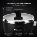 ALMA 18cm Marble Non-Stick Sauce Pan 0418