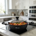 ALMA 30cm Marble Non-Stick Shallow Pot 0630