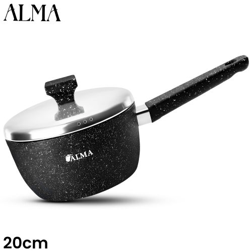 ALMA 20cm Marble Non-Stick Sauce Pan 0420