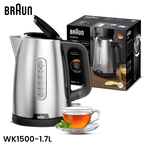 BRAUN WK1500 PureShine Water Kettle 1.7L 2200W