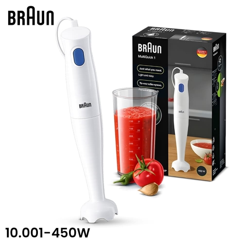 BRAUN Multi Quick 10.001P Plastic Hand Blender 450W BRAUN Multi Quick 10.001P Plastic Hand Blender 450W