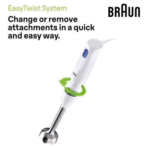 BRAUN Multi Quick MQ10.201 2 In 1 Stainless Steel Hand Blender 450W