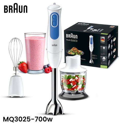 BRAUN Spaghetti MQ3025 Stainless Steel Hand Blender 700W BRAUN Spaghetti MQ3025 Stainless Steel Hand Blender 700W