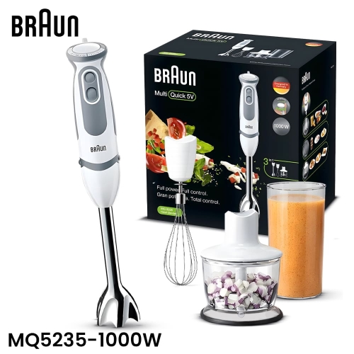 BRAUN Multi Quick MQ5235 Stainless Steel Hand Blender Set 1000W