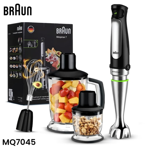 BRAUN Multi Quick7 MQ7045X 5 In 1 Stainless Steel Hand Blender Set 1000W