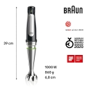 BRAUN Multi Quick7 MQ7045X 5 In 1 Stainless Steel Hand Blender Set 1000W BRAUN Multi Quick7 MQ7045X 5 In 1 Stainless Steel Hand Blender Set 1000W