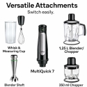 BRAUN Multi Quick7 MQ7045X 5 In 1 Stainless Steel Hand Blender Set 1000W BRAUN Multi Quick7 MQ7045X 5 In 1 Stainless Steel Hand Blender Set 1000W
