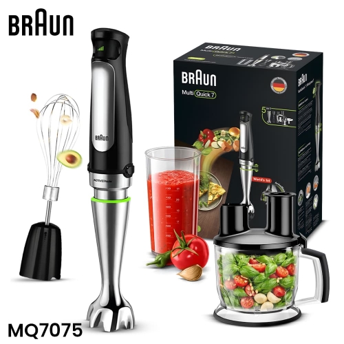 BRAUN Multi Quick7 MQ7075X 5 In 1 Stainless Steel Hand Blender Set 1000W