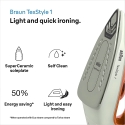 BRAUN TexStyle SI1009 Electric Steam Iron 1900W BRAUN TexStyle SI1009 Electric Steam Iron 1900W