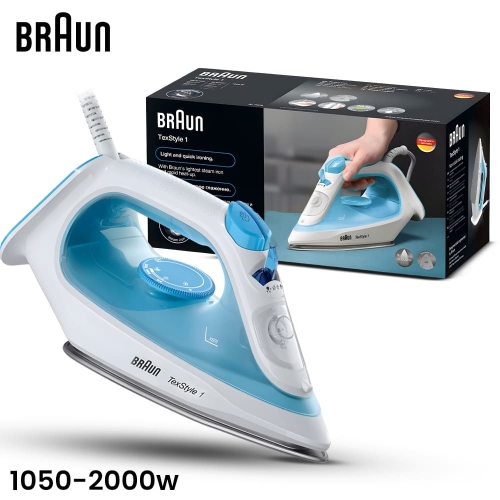 BRAUN TexStyle SI1050 Electric Steam Iron 2000W BRAUN TexStyle SI1050 Electric Steam Iron 2000W