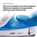 BRAUN TexStyle SI1050 Electric Steam Iron 2000W BRAUN TexStyle SI1050 Electric Steam Iron 2000W