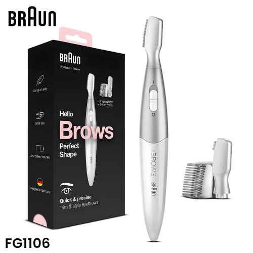 BRAUN Mini Precision FG1106 Unisex Eyebrows Trimmer BRAUN Mini Precision FG1106 Unisex Eyebrows Trimmer