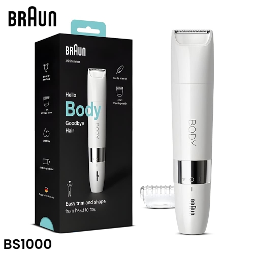 BRAUN BS1000 Dry & Wet Mini Body Trimmer BRAUN BS1000 Dry & Wet Mini Body Trimmer