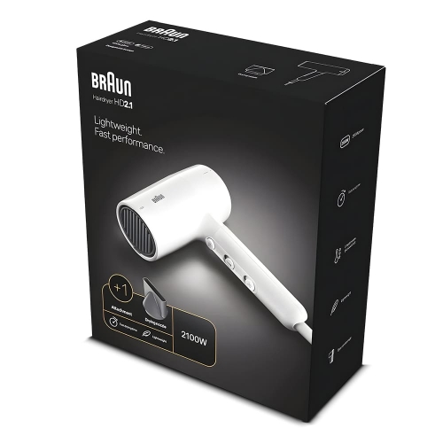Name: BRAUN HD210 Fast Powerful Hair Dryer 2100W