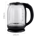 HAEGER 2L Electric Glass Kettle 2000W HAEGER 2L Electric Glass Kettle 2000W