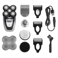 Kemei KM-5894, 5 in 1 Rechargeable Hair Shaver 
