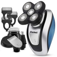Kemei KM-5894, 5 in 1 Rechargeable Hair Shaver 