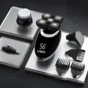 VGR V-302, 4 in 1 Rotary 5 Head Shaver & Hair Clipper 
