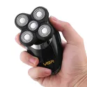 VGR V-302, 4 in 1 Rotary 5 Head Shaver & Hair Clipper 