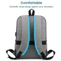 Waterproof Men's Laptop Backpack With USB Pore 40*30*11cm