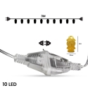 3m 10pcs Net Metal LED Decorative Light Rope, Lantern Mood LX-01