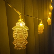 3m 10pcs Net Metal LED Decorative Light Rope, Lantern Mood LX-01