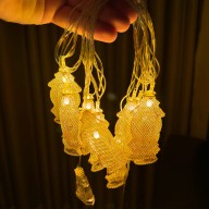 3m 10pcs Net Metal LED Decorative Light Rope, Lantern Mood LX-01