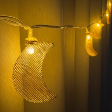 3m 10pcs Net Metal LED Decorative Light Rope, Moon Mood