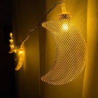 3m 10pcs Net Metal LED Decorative Light Rope, Moon Mood
