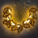 3m 10pcs Double Metal LED Decorative Light Rope, Moon + Eid Mubarak 3m 10pcs Double Metal LED Decorative Light Rope, Moon + Eid Mubarak