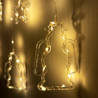 3m 110pcs Multimode LED Decorative Curtain Light, Stars & Lantern 