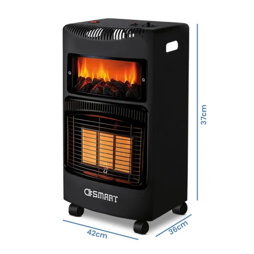 OSmart OS10126, Cozy-Aura Premium Gas Heater With Flame Screen
