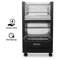 OSmart OS10127, Premium Gas & Electric Heater With Doubel-Ceramic Gas Room