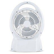 8" 3.2V Multifunctional Solar Fan With 2 LED Bulbs, GD-8029